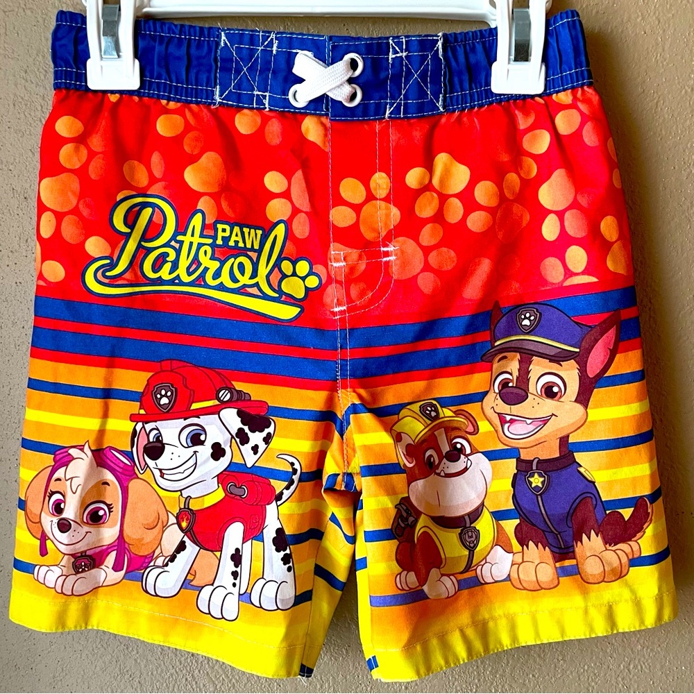 PAW Patrol Baby / Toddler Boy's Swim Trunk Bathing Suit Bottoms 4T Elastic